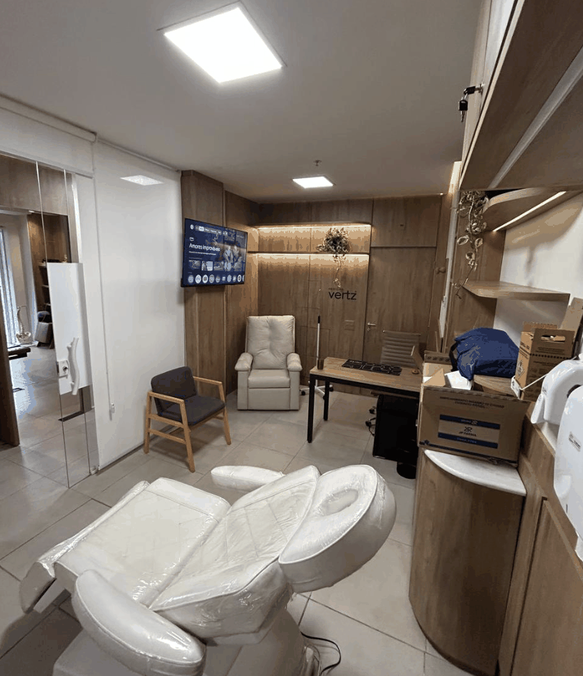 Sala de atendimento Clínica Vertz Itaim Bibi
